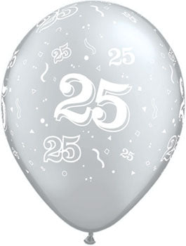25 Around Balloons (5 Pack)