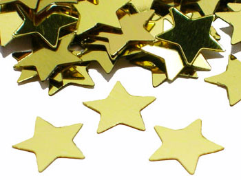 Gold Stars Confetti (3/8")