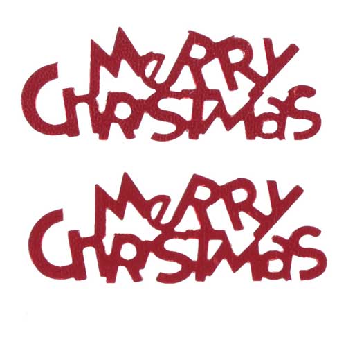 Merry Christmas Confetti Red