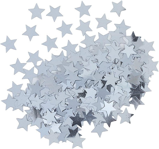 Silver Star Confetti (3/8") Pound