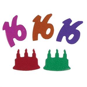 16th Birthday Confetti Cakes