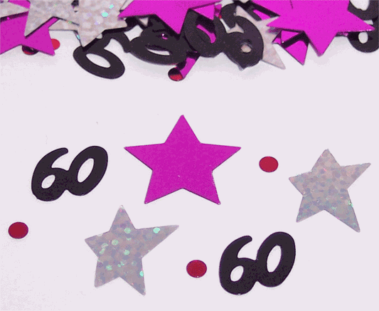 60th Birthday Confetti Fun