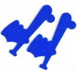 Baseball Confetti Blue Metallic