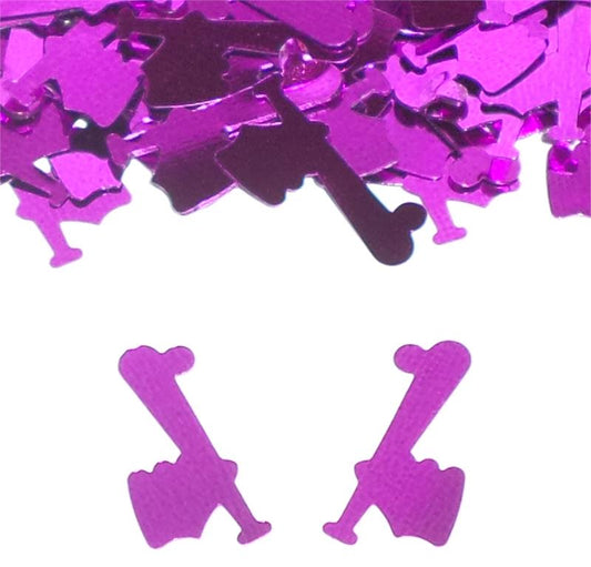 Baseball Confetti Fuchsia