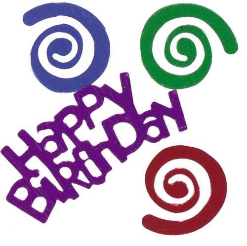 Birthday Curly Q Confetti Pound