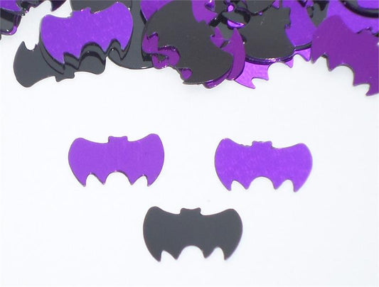 Bat Confetti Black and Purple