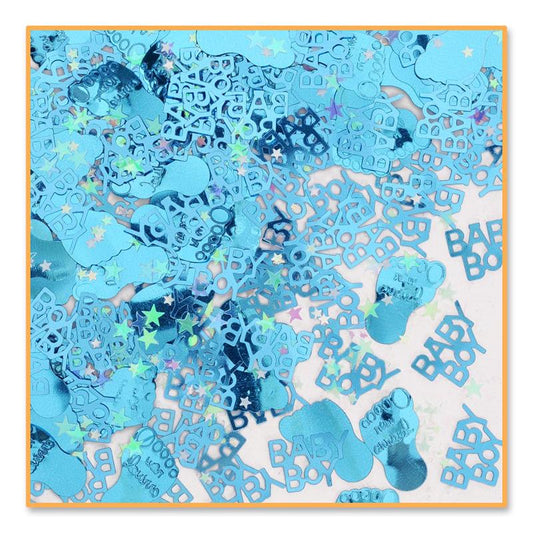 Baby Boy Footprints Confetti