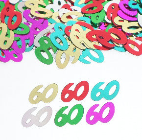 60th Confetti, Number 60 Confetti