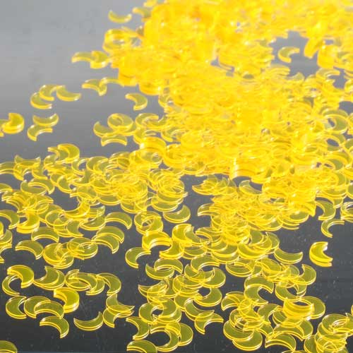 Yellow Moon Glitter Confetti