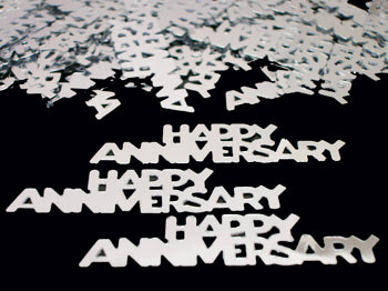 Anniversary Confetti, Silver