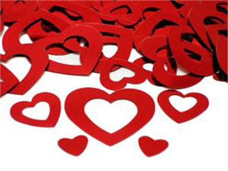 Special Red Heart Confetti Pound